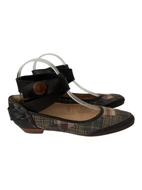 Te Casan By Niki Robinson Quilted Plaid Patchwork Ballet Flat Shoes Size 38